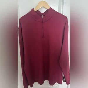 Peter Millar Burgundy Long Sleeve Shirt
